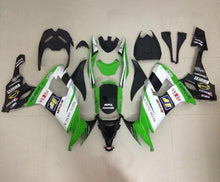Kawasaki ZX10R Fairing Kit (2008-2010) Green, Black, White, Petas at KingsMotorcycleFairings.com