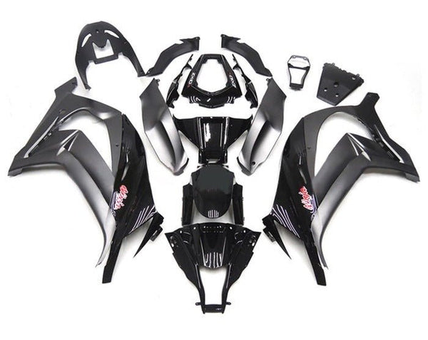 Kawasaki ZX10R Fairing Kit (2011-2015) Black, Matte Black, Red at KingsMotorcycleFairings.com