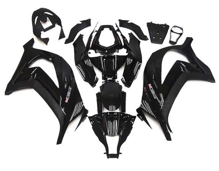 Kawasaki ZX10R Fairing Kit (2011-2015) Gloss Black, White, Red at KingsMotorcycleFairings.com