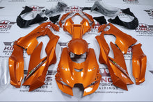 Kawasaki ZX10R Fairings (2021-2025) Orange, White, Green at KingsMotorcycleFairings.com
