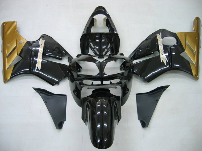 Kawasaki ZX12R Fairings (2002-2006) Black, Gold, White at KingsMotorcycleFairings.com