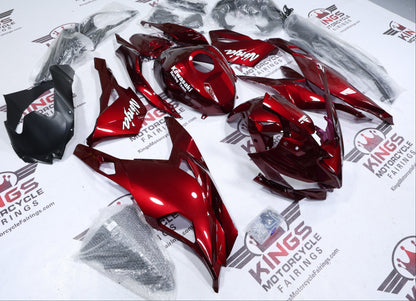 Kawasaki ZX4RR Fairings (2019-2025) Red Wine, White KRT at KingsMotorcycleFairings.com