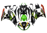 Kawasaki ZX6R 636 Fairing Kit (2009-2012) Black, Green, Yellow Elf at KingsMotorcycleFairings.com