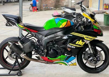 Kawasaki ZX6R 636 Fairing Kit (2009-2012) Black Multicolor at KingsMotorcycleFairings.com