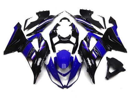 Kawasaki ZX6R 636 Fairings (2013-2018) Black, Blue, White, Gray at KingsMotorcycleFairings.com