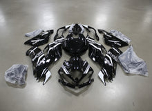 Kawasaki ZX6R 636 Fairings (2019-2023) Black, White Stripe at KingsMotorcycleFairings.com