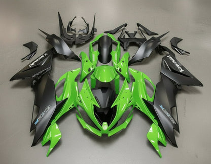 Kawasaki ZX6R 636 Fairings (2019-2023) Green Gloss, Matte Black at KingsMotorcycleFairings.com