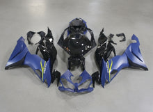 Kawasaki ZX6R 636 Fairings (2019-2023) Matte Blue, Gloss Black at KingsMotorcycleFairings.com