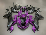 Kawasaki ZX6R 636 Fairings (2019-2023) Purple, Matte Black at KingsMotorcycleFairings.com
