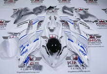 Kawasaki ZX6R 636 Fairings (2019-2023) White, Blue, Black, Honeycomb at KingsMotorcycleFairings.com