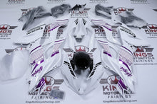 Kawasaki ZX6R 636 Fairings (2019-2023) White, Purple, Black, Honeycomb at KingsMotorcycleFairings.com