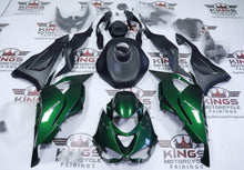 Kawasaki ZX6R 636 Fairings (2024-2025) Dark Green, Matte Black from KingsMotorcycleFairings.com
