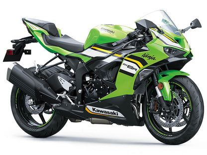 Kawasaki ZX6R Fairing Kit (2024-2025) Green, Black, Yellow, White from KingsMotorcycleFairings.com