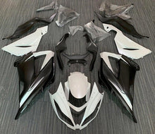 Kawasaki ZX6R Fairings (2013-2018) Gloss White, Matte Black at KingsMotorcycleFairings.com