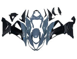 Kawasaki ZX6R Fairings (2013-2018) Gray, Matte Black at KingsMotorcycleFairings.com
