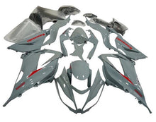 Kawasaki ZX6R Fairings (2013-2018) Gray, Red at KingsMotorcycleFairings.com