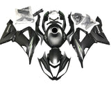 Kawasaki ZX6R Fairings (2013-2018) Matte Black, Gray, White, Green at KingsMotorcycleFairings.com