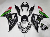 Kawasaki ZX6R Fairings (2013-2018) Matte Black, White, Green, Monster at KingsMotorcycleFairings.com