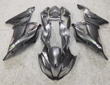 Kawasaki ZX6R Fairings (2013-2018) Matte Black, White, Green at KingsMotorcycleFairings.com