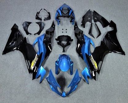 Kawasaki ZX6R Fairings (2019-2023) Gloss Blue, Black, Yellow at KingsMotorcycleFairings.com