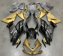Kawasaki ZX6R Fairings (2019-2023) Gold, Black, White at KingsMotorcycleFairings.com