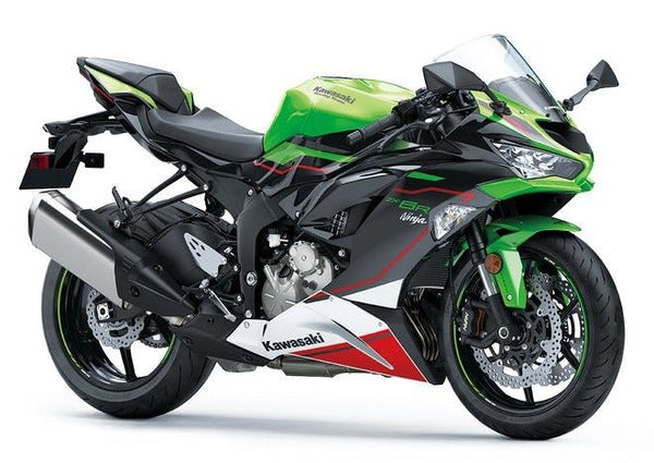 Kawasaki ZX6R Fairings (2019-2023) Green, Black, White, Red at KingsMotorcycleFairings.com