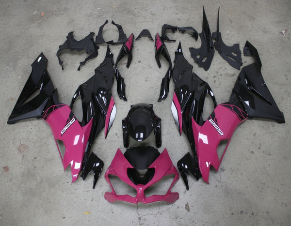 Kawasaki ZX6R Fairings (2019-2023) Pink, Black, White at KingsMotorcycleFairings.com