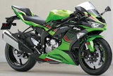 Kawasaki ZX6R Fairings (2024-2025) Green, Black, Red, White at KingsMotorcycleFairings.com