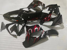 Kawasaki ZX9R Fairings (2002-2003) Black, White, Dark Red Flames at KingsMotorcycleFairings.com