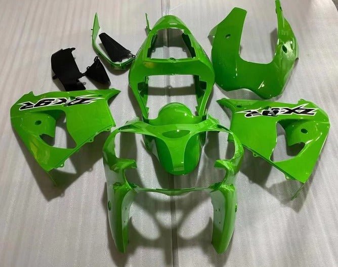 Kawasaki ZX9R Fairings (2002-2003) Green Gloss, Black, White at KingsMotorcycleFairings.com