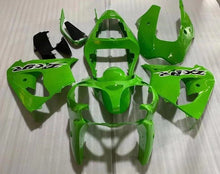 Kawasaki ZX9R Fairings (2002-2003) Green Gloss, Black, White at KingsMotorcycleFairings.com