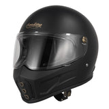 Black Iron King Motorcycle Helmet at KingsMotorcycleFairings.com