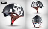 Matte Black Killer Skull Motorcycle Helmet at KingsMotorcycleFairings.com