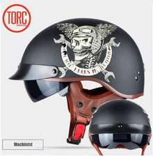 best motorcycle half helmet 2015 QUICKOOL Retro Leather for Adults Men Women,Baseball Cap Helmets DOT Approved, Vintage Handmade Half Face Helmets for Cruiser Chopper Scooter Cafe Racer (Black,M) : Automotive Audio 20S Bluetooth so you stay connected for navigation Best Motorcycle Half Helmets at