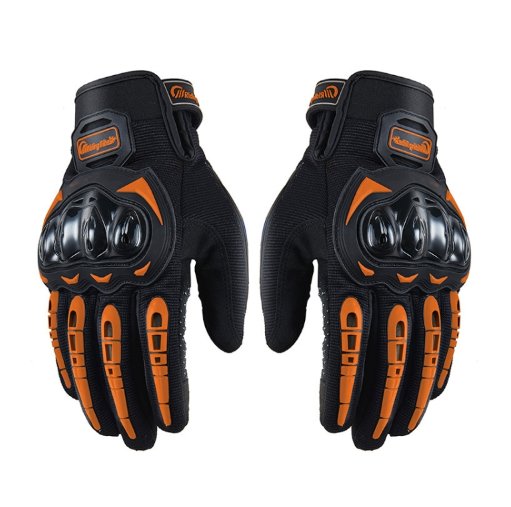 Green, Black RT Motorcycle Gloves