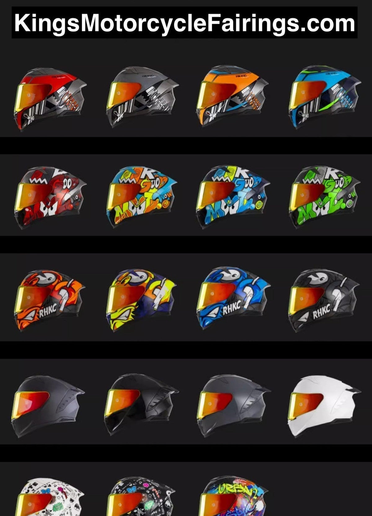 Motorcycle Helmets at KingsMotorcycleFairings.com