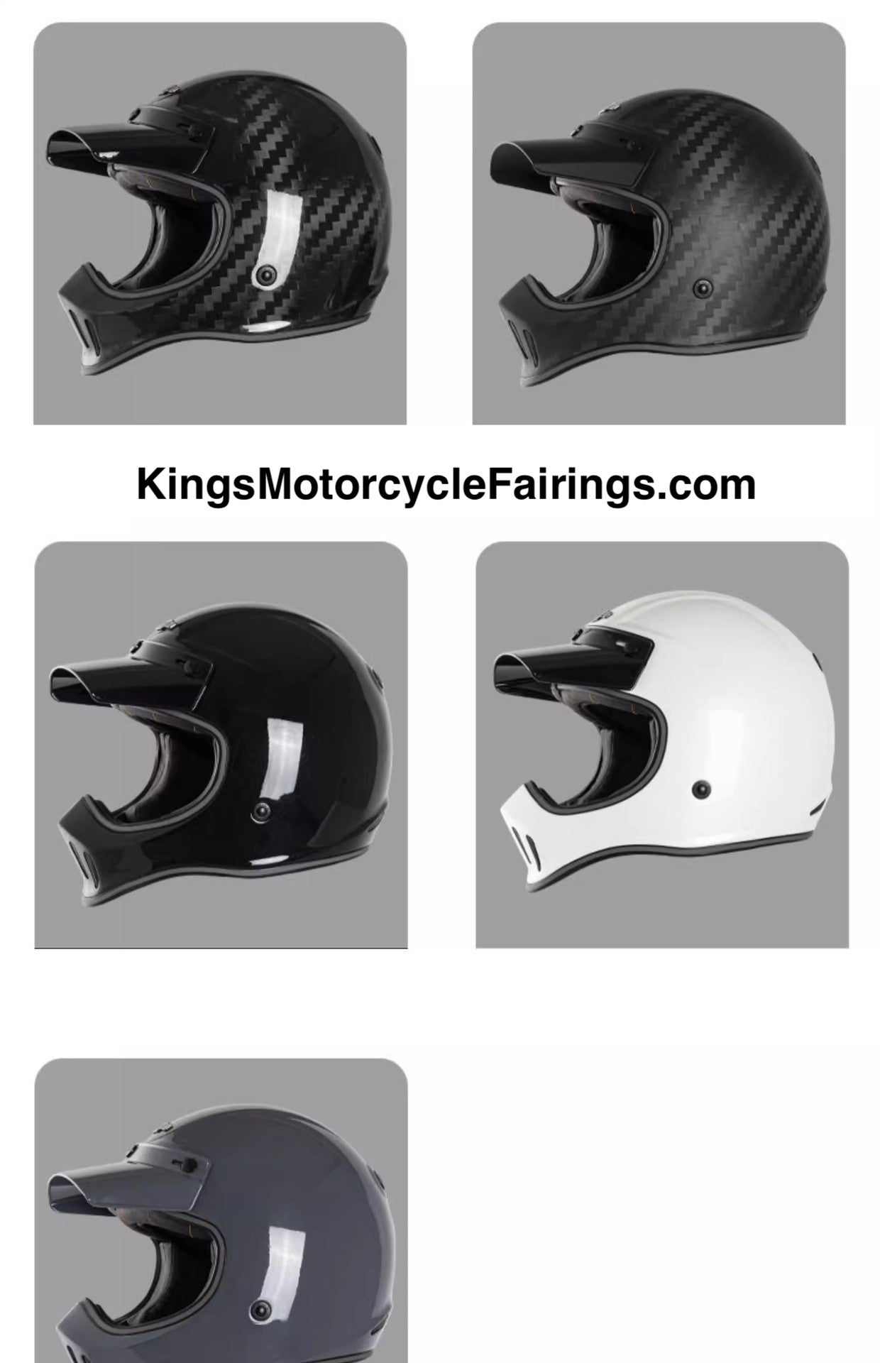 RHKC Motorcycle Helmet with Goggle at KingsMotorcycleFairings.com