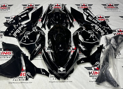 Race Fairing Kit for Kawasaki Ninja 400 (2018-2023) Black, White RedBull at KingsMotorcycleFairings.com copy