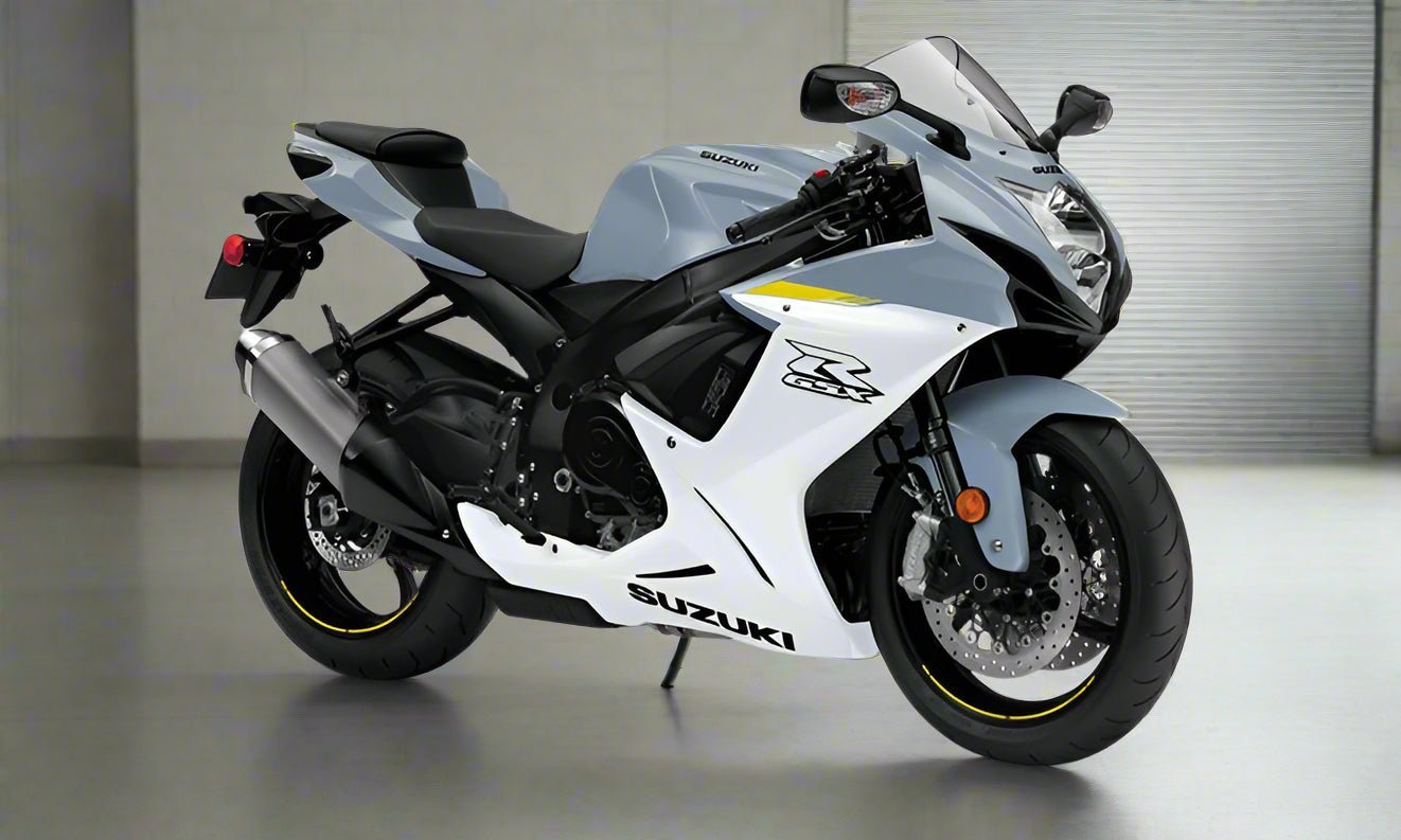SUZUKI GSX-R600 Fairings (2011-2024) Matte Gray, Gloss White, Yellow, Black at KingsMotorcycleFairings.com