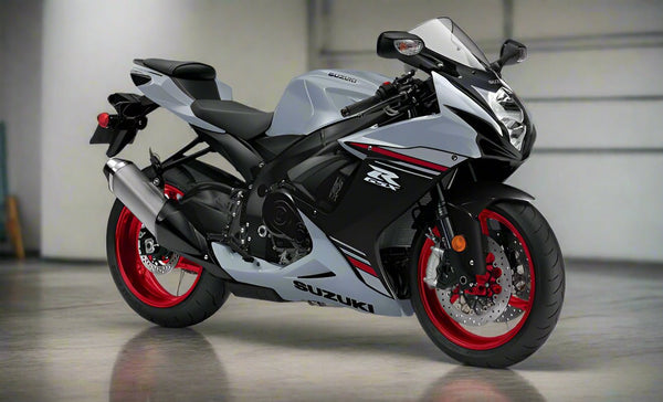 SUZUKI GSX-R600 Fairings (2025-2026) Matte Gray, Black, Red from KingsMotorcycleFairings.com