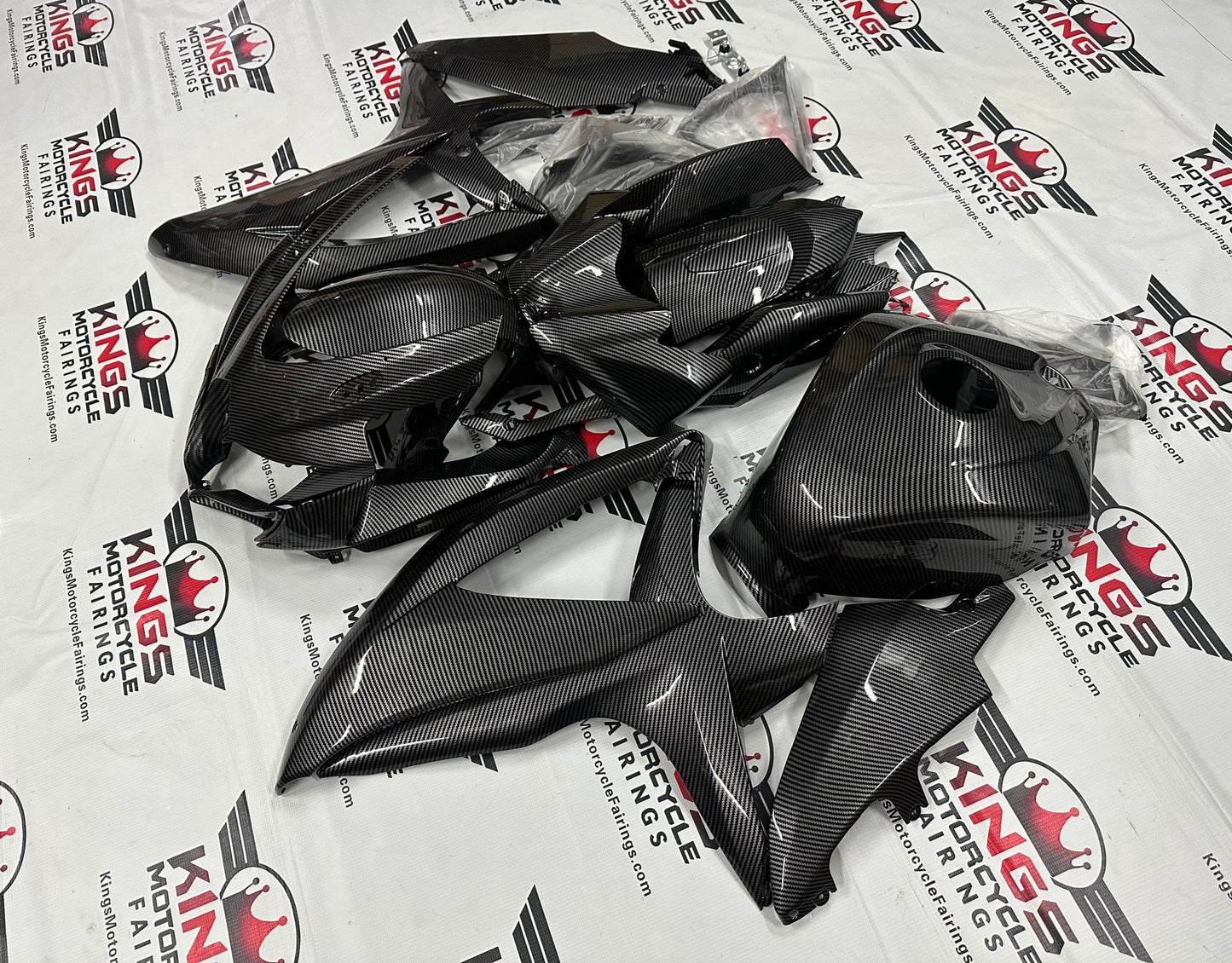 SUZUKI GSX-R750 Fairings (2008-2010) Faux Carbon Fiber at KingsMotorcycleFairings.com