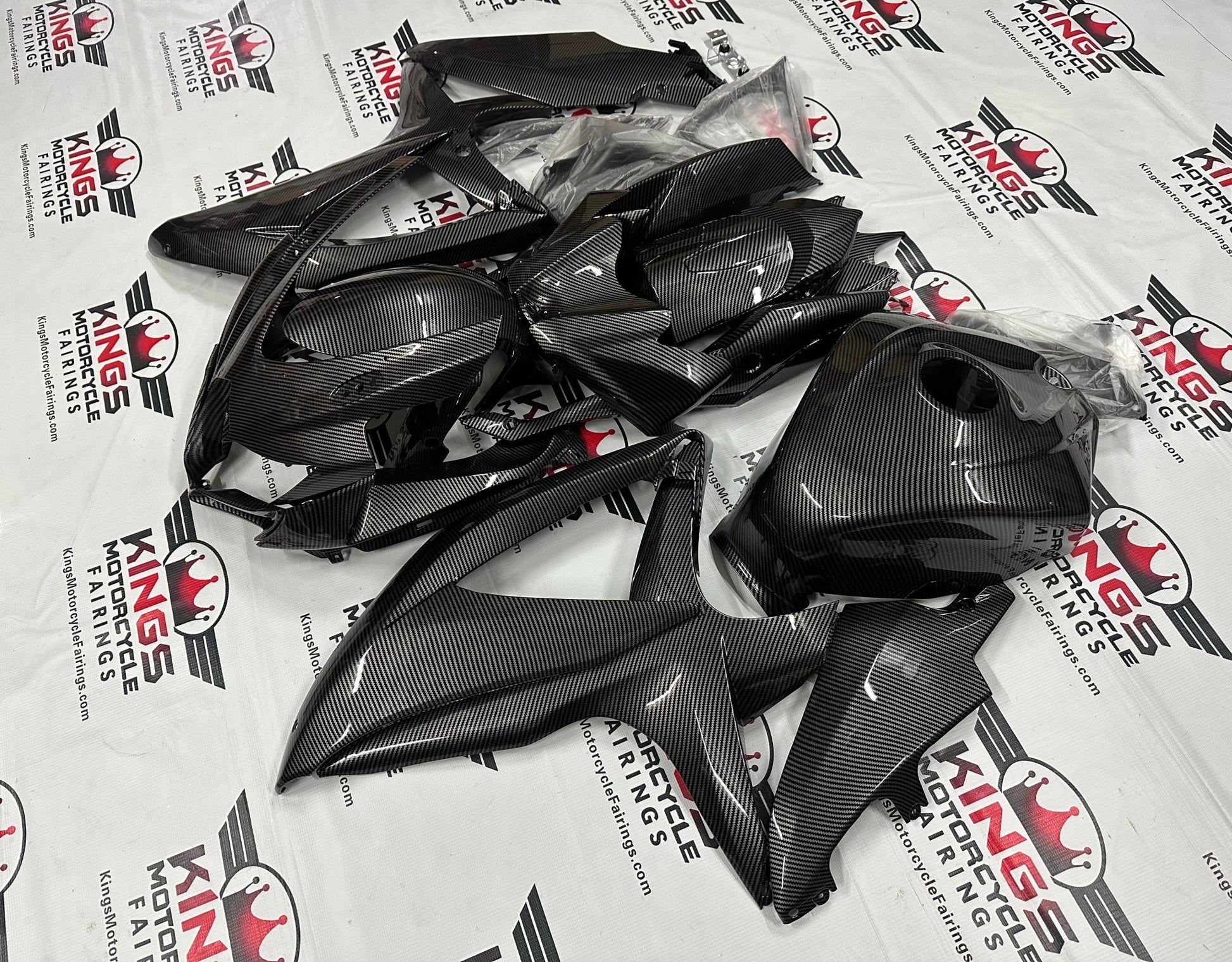 SUZUKI GSX-R750 Fairings (2008-2010) Faux Carbon Fiber at KingsMotorcycleFairings.com