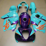 SUZUKI GSX1300R HAYABUSA Fairings (1999-2007) Matte Purple, Orange, Blue at KingsMotorcycleFairings.com