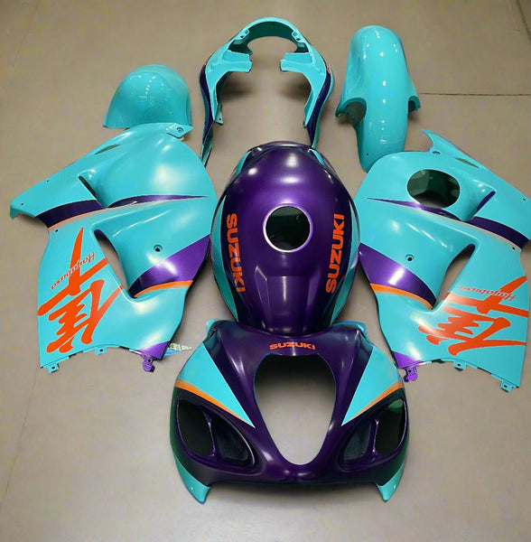 SUZUKI GSX1300R HAYABUSA Fairings (1999-2007) Matte Purple, Orange, Blue at KingsMotorcycleFairings.com