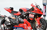 SUZUKI GSXR 1000 FAIRINGS (2017-2025) RED, BLACK, WHITE YOSHIMURA at KingsMotorcycleFairings.com