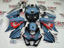 SUZUKI GSXR1000 Fairings (2017-2025) Blue, Red, Faux Carbon Fiber at KingsMotorcycleFairings.com