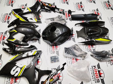 SUZUKI GSXR600 FAIRING KIT (2006-2007) FAUX CARBON FIBER, WHITE, NEON YELLOW at KingsMotorcycleFairings.com
