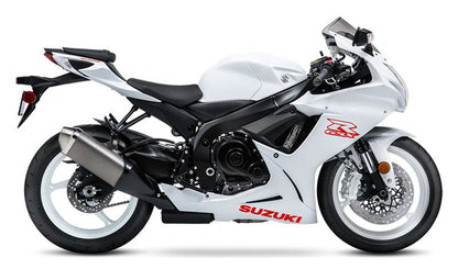 SUZUKI GSXR600 Fairings (2011-2024) White, Red at KingsMotorcycleFairings.com