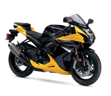 SUZUKI GSXR600 Fairings (2025-2026) Black, Yellow, Gray Stripes at KingsMotorcycleFairings.com