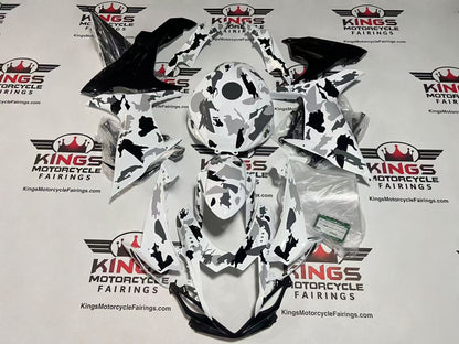 SUZUKI GSXR750 Fairing Kit (2011-2024) Camouflage White, Black, Gray at KingsMotorcycleFairings.com